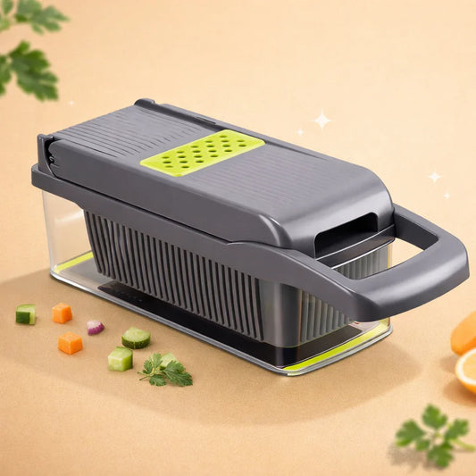 Cortador de Legumes 14 em 1 com 8 Lâminas