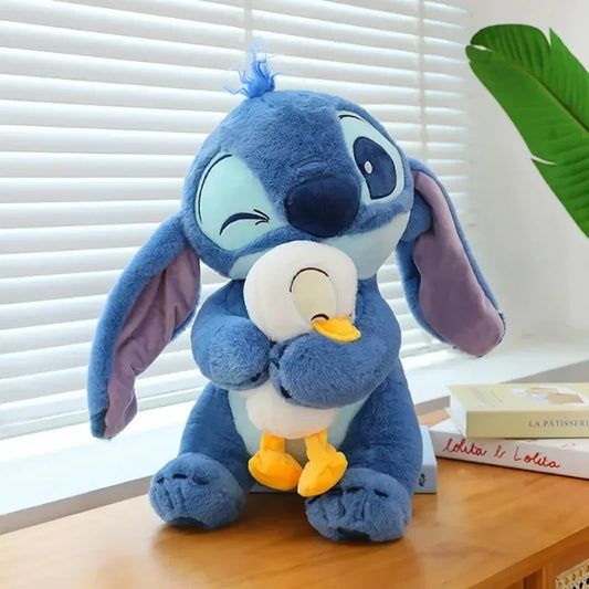 Pelúcia Stitch e Patinho – Almofada Macia